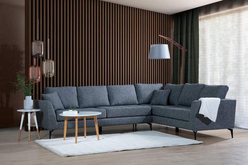 Bouchelle Hjørnesofa med Chaiselong Højre - Grå - Møbler - Sofaer - Sofa med chaiselong