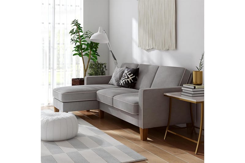 Bowen Chaiselongsofa Grå - Novogratz - Møbler - Sofaer - Sofa med chaiselong