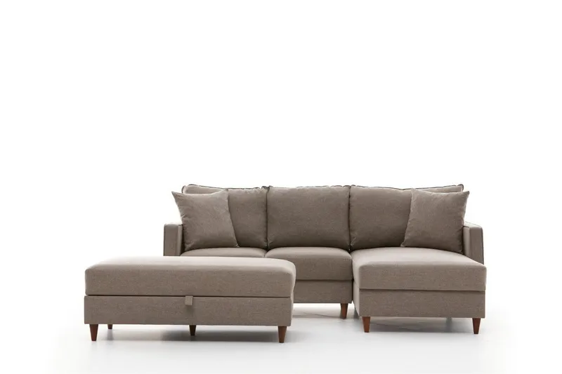 Braneles Sofa med Chaiselong 4-personers, Beige