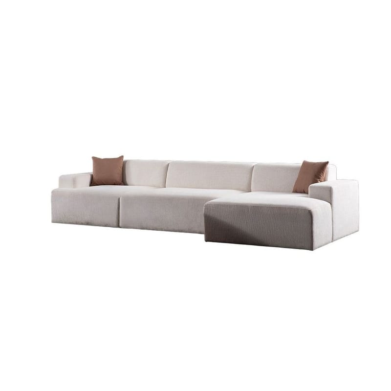 Branorin 4-personers sofa med Chaiselong - Hvid - Møbler - Sofaer - Sofa med chaiselong