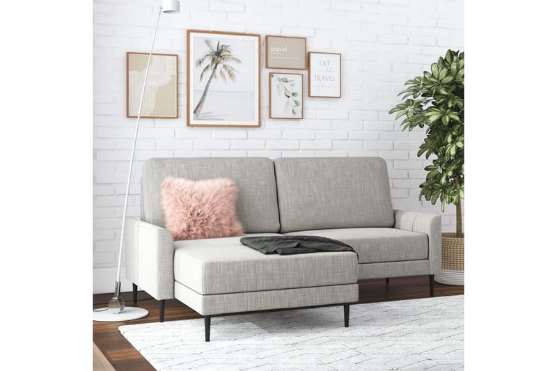 Brynjar Sofa - Grå - Møbler - Sofaer - Sofa med chaiselong