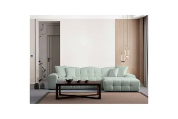 Buddy Sofa med Divan 4-personers - Grøn - Møbler - Sofaer - Sofa med chaiselong