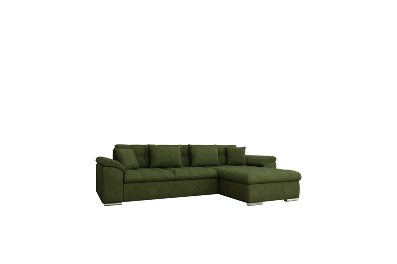 Camior Sofa med Divan 3-personers, Grøn