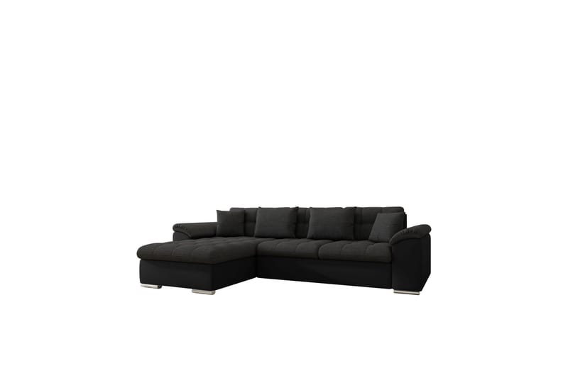 Camior Sofa med Divan 3-personers, Sort