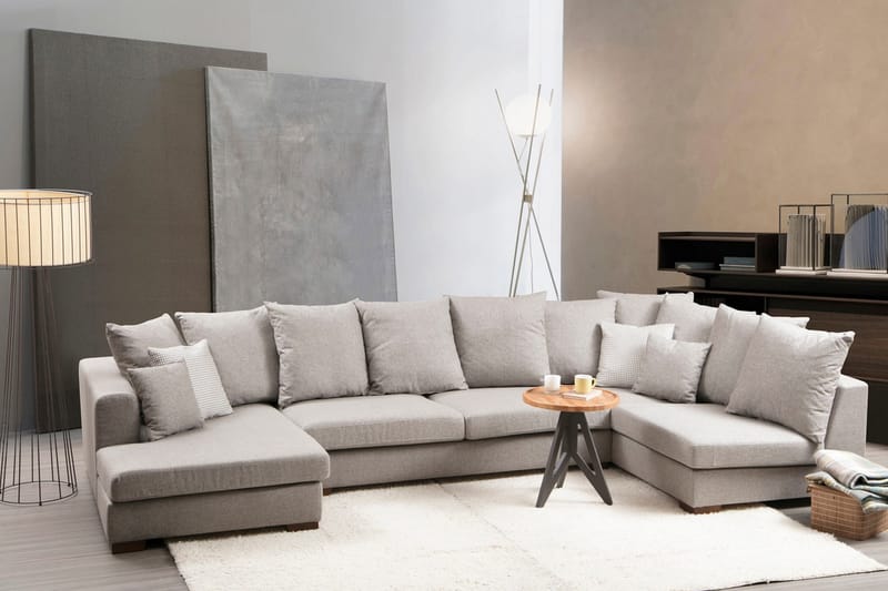 Castelloli Chaiselongsofa - Beige - Sofa med chaiselong