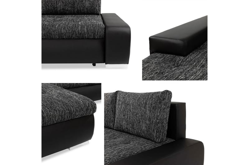 Cerys Sofa med Divan 3-personers - Grå - Møbler - Sofaer - Sofa med chaiselong