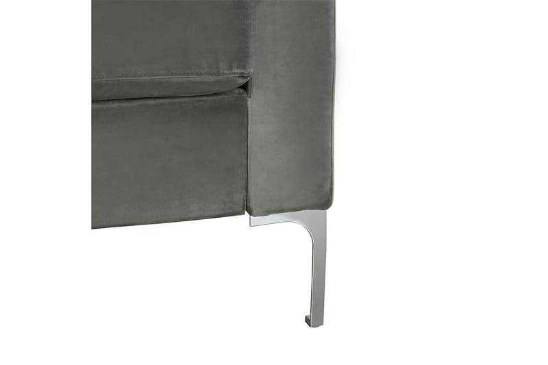 Chapman Chaiselongsofa Grå/Velour - Novogratz - Sofa med chaiselong - 3 personers sofa med chaiselong