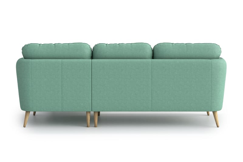 Claravik 3-Pers. Chaiselongsofa - Grøn - Sofa med chaiselong - 3 personers sofa med chaiselong