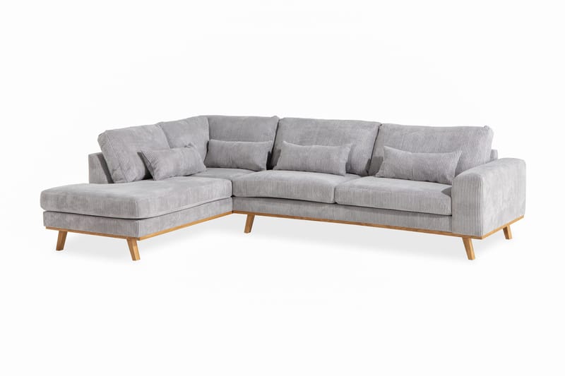Copenhagen 4-sits L-Soffa - Lysegrå - Møbler - Sofaer - Sofa med chaiselong