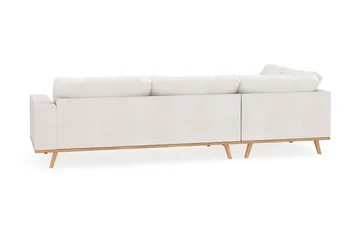 Copenhagen 4-personers Venstrevendt L-formet Chaiselongsofa i Bouclé - Hvid - Møbler - Sofaer - Sofa med chaiselong