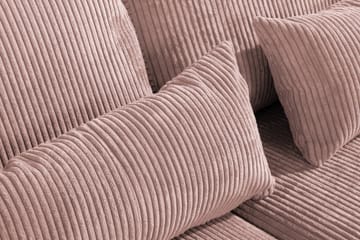 Copenhagen 4-personers Venstrevendt L-formet Chaiselongsofa i Manchester - Rosa - Møbler - Sofaer - Sofa med chaiselong