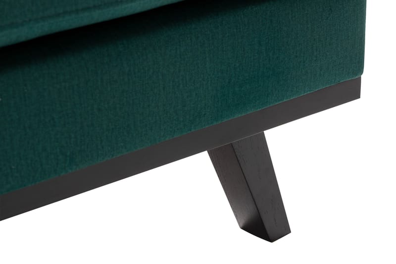 Copenhagen 4-personers Højrevendt L-formet Divansofa i Fløjl - Grøn - Møbler - Sofaer - Sofa med chaiselong