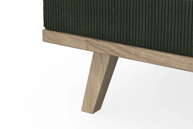 Copenhagen 4-personers Venstrevendt L-formet Divansofa i Manchester - Mørkegrøn - Møbler - Sofaer - Sofa med chaiselong