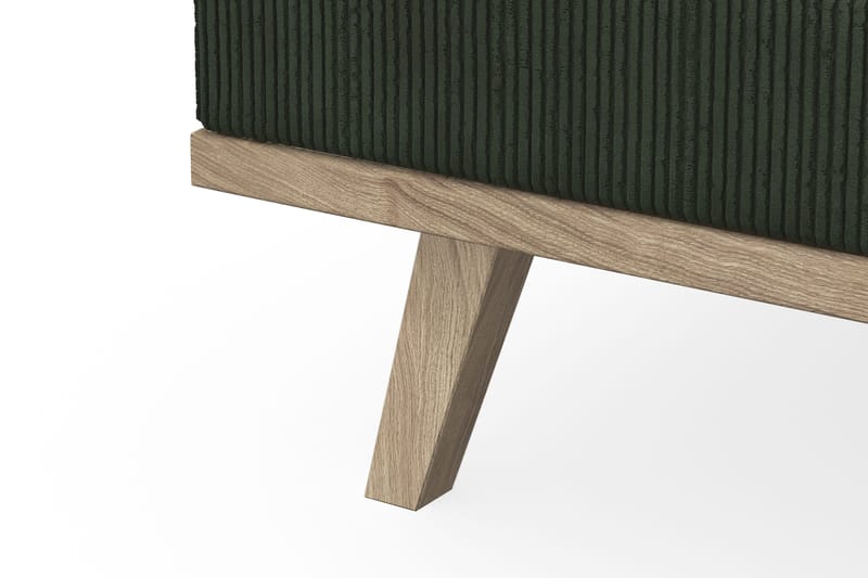 Copenhagen 4-personers Venstrevendt L-formet Divansofa i Manchester - Mørkegrøn - Møbler - Sofaer - Sofa med chaiselong