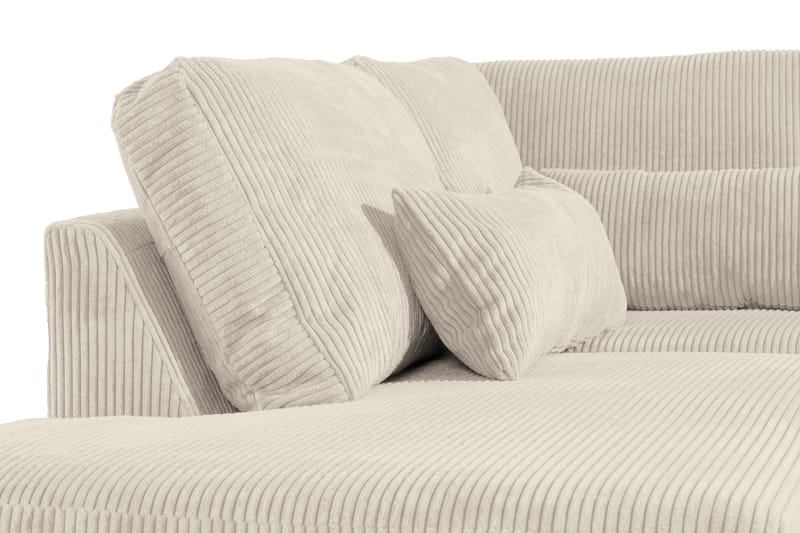 Copenhagen 4-personers Højrevendt L-formet Chaiselongsofa i Manchester - Beige - Møbler - Sofaer - Sofa med chaiselong