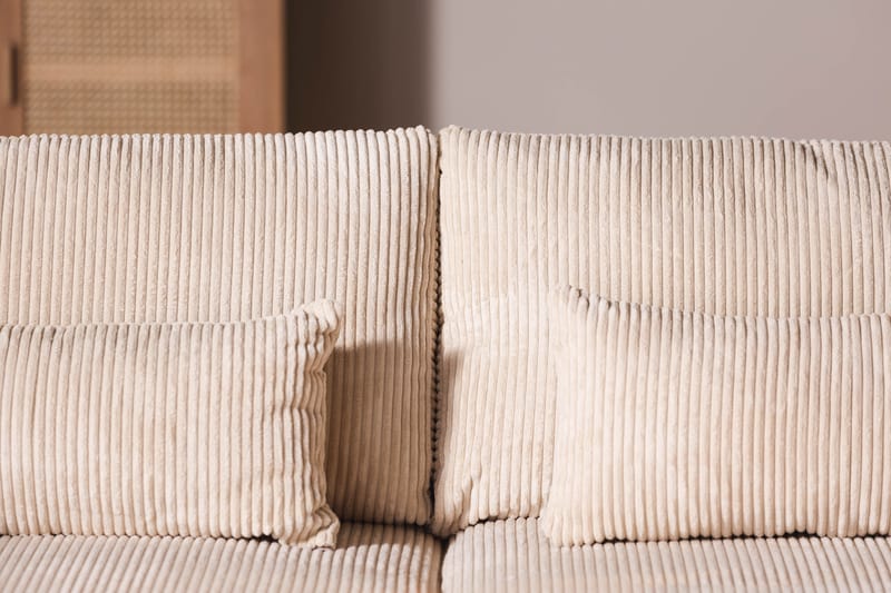 Copenhagen 4-personers Højrevendt L-formet Chaiselongsofa i Manchester - Beige - Møbler - Sofaer - Sofa med chaiselong