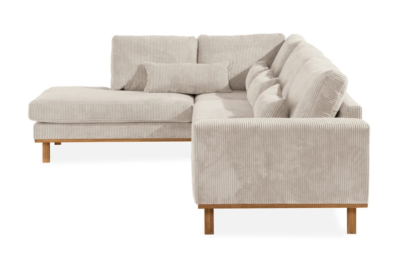 Copenhagen 4-personers Venstrevendt L-formet Chaiselongsofa i Manchester - Beige - Møbler - Sofaer - Sofa med chaiselong