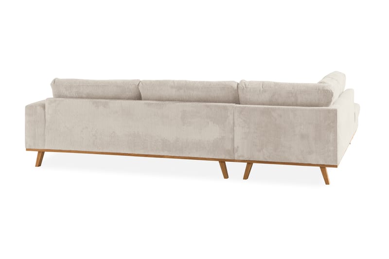 Copenhagen 4-personers Venstrevendt L-formet Chaiselongsofa i Manchester - Beige - Møbler - Sofaer - Sofa med chaiselong