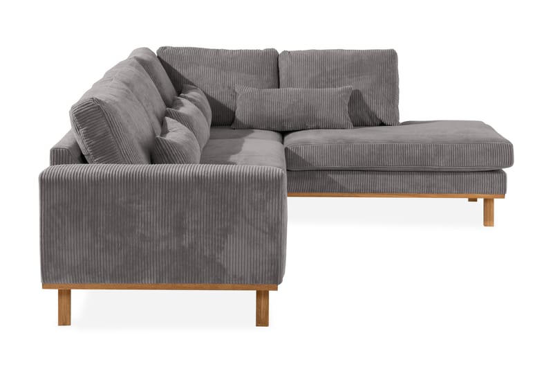 Copenhagen 4-personers Højrevendt L-formet Chaiselongsofa i Manchester - Mørkegrå - Møbler - Sofaer - Sofa med chaiselong