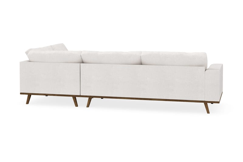 Copenhagen 4-personers Højrevendt L-formet Chaiselongsofa i Bouclé - Hvid - Møbler - Sofaer - Sofa med chaiselong