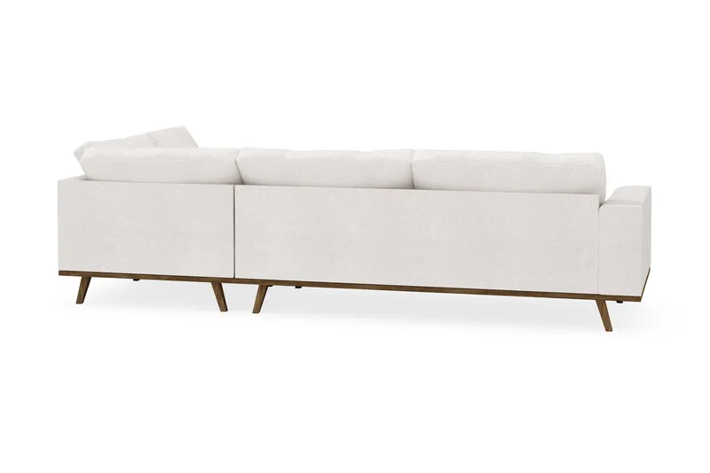 Copenhagen 4-personers Højrevendt L-formet Chaiselongsofa i Bouclé - Hvid - Møbler - Sofaer - Sofa med chaiselong