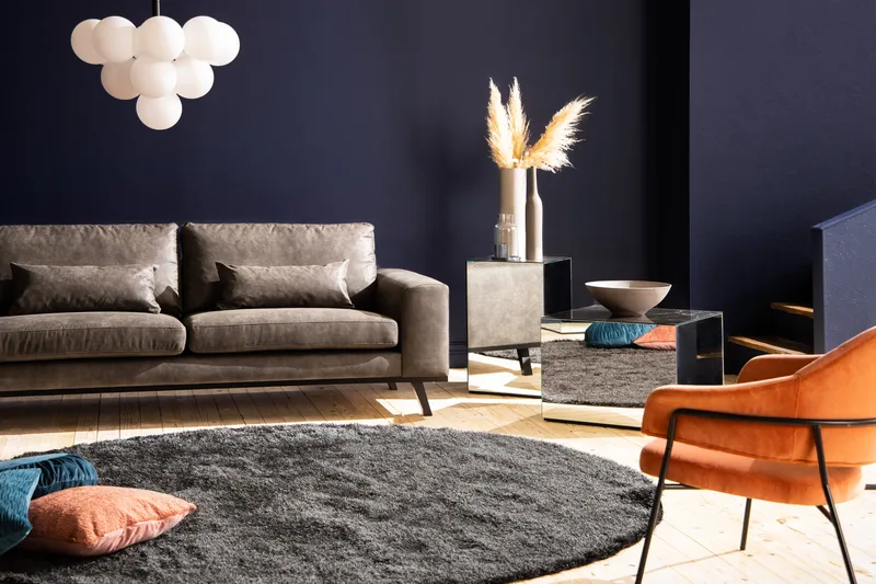 Copenhagen 4-personers Venstrevendt L-formet Chaiselongsofa i Kunstlæder - Mørkegrå - Møbler - Sofaer - Sofa med chaiselong