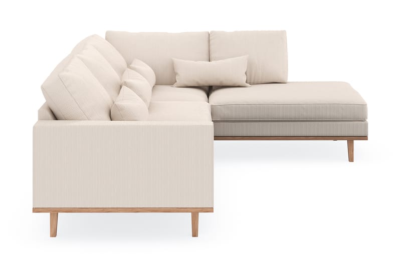 Copenhagen 4-personers Højrevendt L-formet Chaiselongsofa i Manchester - Beige - Møbler - Sofaer - Sofa med chaiselong