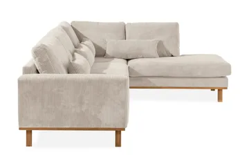 Copenhagen 4-personers Højrevendt L-formet Chaiselongsofa i Manchester - Beige - Møbler - Sofaer - Sofa med chaiselong