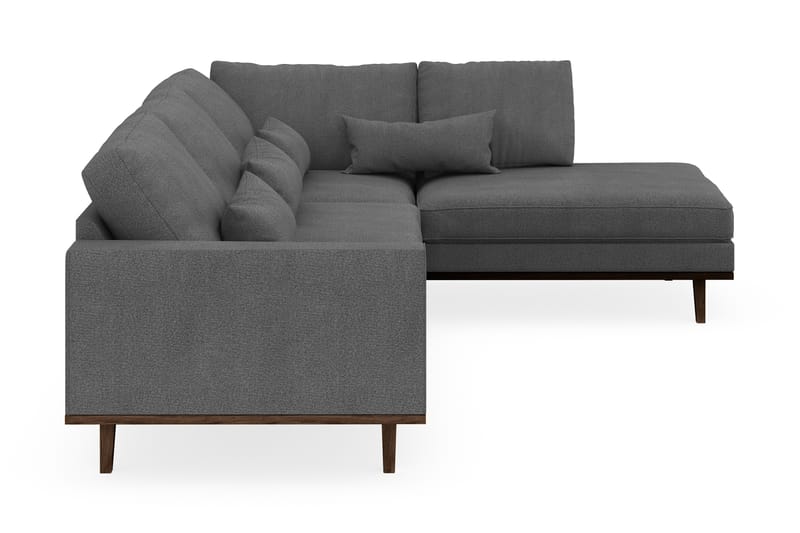 Copenhagen 4-personers Højrevendt L-formet Chaiselongsofa i Stof - Mørkegrå - Møbler - Sofaer - Sofa med chaiselong