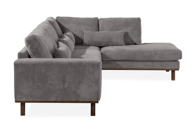 Copenhagen 4-personers Højrevendt L-formet Chaiselongsofa i Manchester - Mørkegrå - Møbler - Sofaer - Sofa med chaiselong