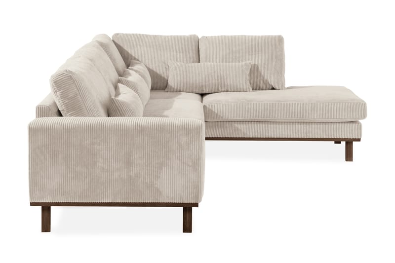 Copenhagen 4-personers Højrevendt L-formet Chaiselongsofa i Manchester - Beige - Møbler - Sofaer - Sofa med chaiselong