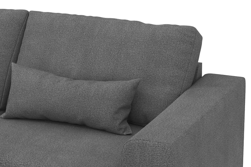 Copenhagen 4-personers Venstrevendt L-formet Chaiselongsofa i Stof - Mørkegrå - Møbler - Sofaer - Sofa med chaiselong
