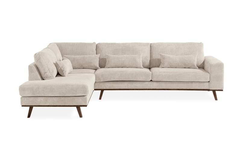 Copenhagen 4-personers Venstrevendt L-formet Chaiselongsofa i Manchester - Beige - Møbler - Sofaer - Sofa med chaiselong