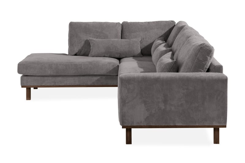 Copenhagen 4-personers Venstrevendt L-formet Chaiselongsofa i Manchester - Mørkegrå - Møbler - Sofaer - Sofa med chaiselong