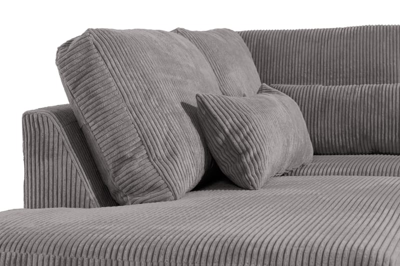 Copenhagen 4-personers Venstrevendt L-formet Chaiselongsofa i Manchester - Mørkegrå - Møbler - Sofaer - Sofa med chaiselong