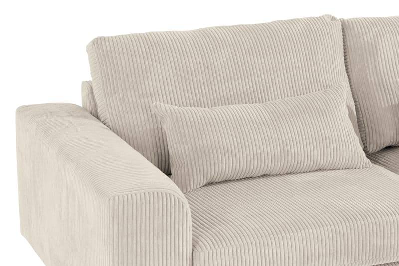 Copenhagen 4-personers Højrevendt L-formet Divansofa i Manchester - Beige - Møbler - Sofaer - Sofa med chaiselong
