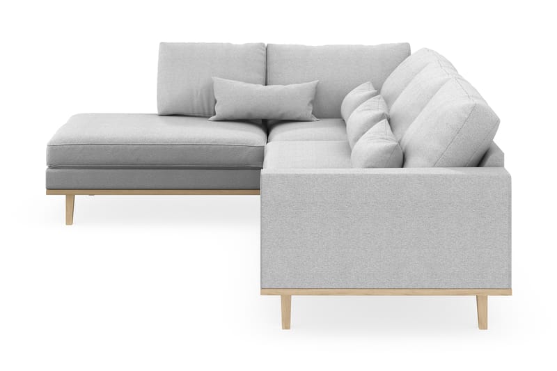 Copenhagen 4-personers Venstrevendt L-formet Chaiselongsofa i Stof - Lysegrå - Møbler - Sofaer - Sofa med chaiselong