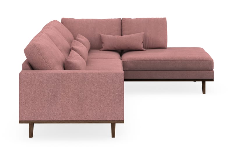 Copenhagen 4-personers Højrevendt L-formet Chaiselongsofa i Stof - Rosa - Møbler - Sofaer - Sofa med chaiselong