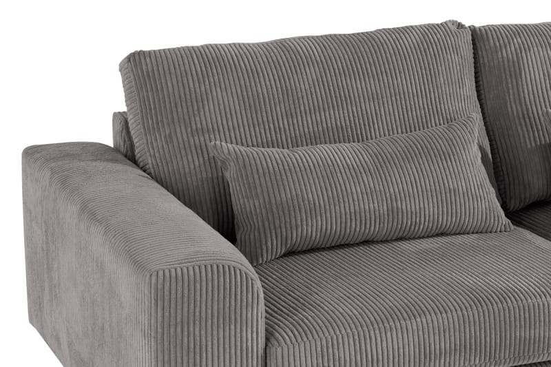 Copenhagen 4-personers Venstrevendt L-formet Divansofa i Manchester - Mørkegrå - Møbler - Sofaer - Sofa med chaiselong