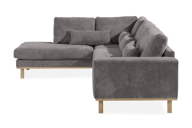 Copenhagen 4-personers Venstrevendt L-formet Chaiselongsofa i Manchester - Mørkegrå - Møbler - Sofaer - Sofa med chaiselong
