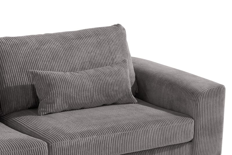 Copenhagen 4-personers Venstrevendt L-formet Chaiselongsofa i Manchester - Mørkegrå - Møbler - Sofaer - Sofa med chaiselong