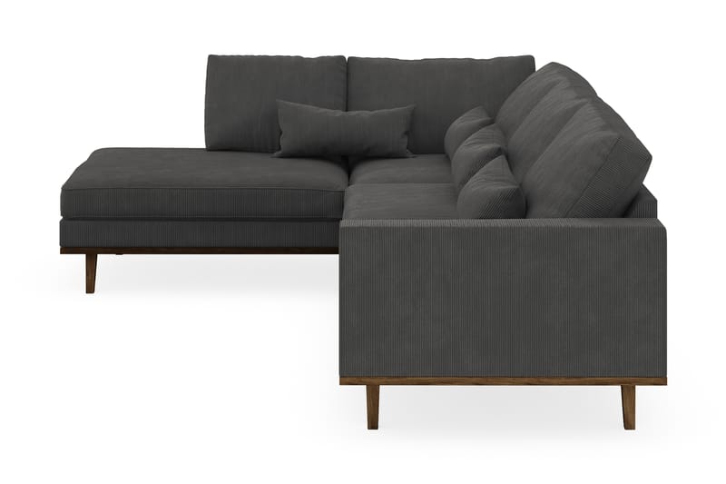 Copenhagen 4-personers Venstrevendt L-formet Chaiselongsofa i Manchester - Mørkegrå - Møbler - Sofaer - Sofa med chaiselong