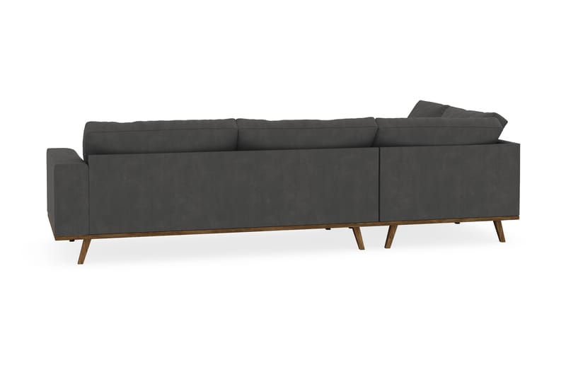 Copenhagen 4-personers Venstrevendt L-formet Chaiselongsofa i Manchester - Mørkegrå - Møbler - Sofaer - Sofa med chaiselong