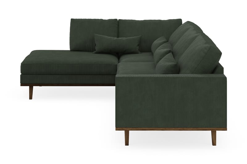 Copenhagen 4-personers Venstrevendt L-formet Chaiselongsofa i Manchester - Mørkegrøn - Møbler - Sofaer - Sofa med chaiselong