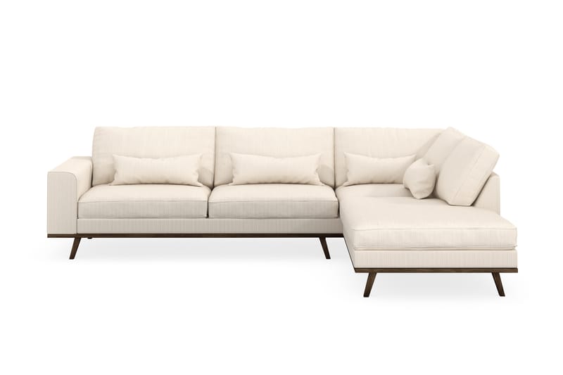 Copenhagen 4-personers Højrevendt L-formet Chaiselongsofa i Manchester - Beige - Møbler - Sofaer - Sofa med chaiselong
