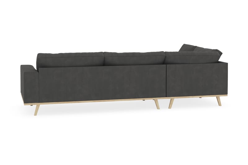 Copenhagen 4-personers Venstrevendt L-formet Chaiselongsofa i Manchester - Mørkegrå - Møbler - Sofaer - Sofa med chaiselong