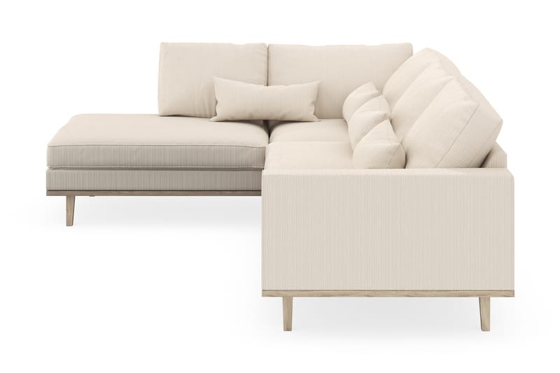 Copenhagen 4-personers Venstrevendt L-formet Chaiselongsofa i Manchester - Beige - Møbler - Sofaer - Sofa med chaiselong