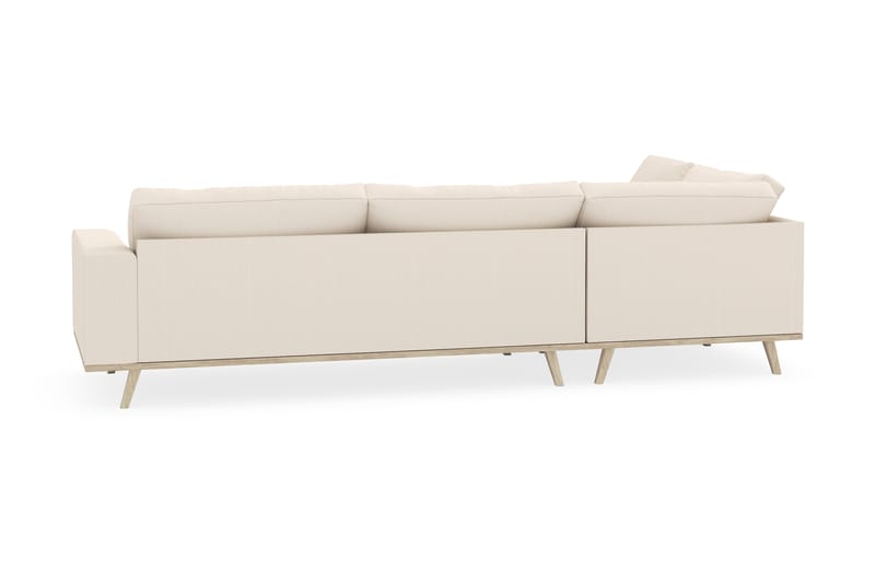 Copenhagen 4-personers Venstrevendt L-formet Chaiselongsofa i Manchester - Beige - Møbler - Sofaer - Sofa med chaiselong