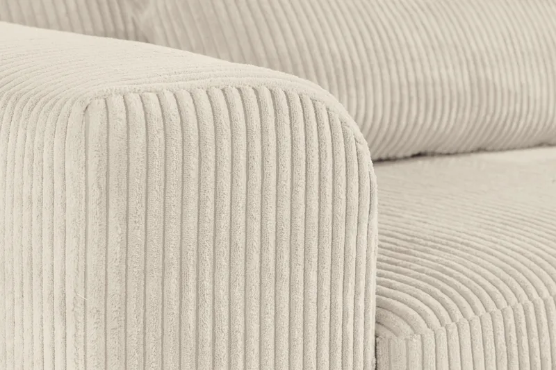 Copenhagen 4-personers Højrevendt L-formet Divansofa i Manchester - Beige - Møbler - Sofaer - Sofa med chaiselong