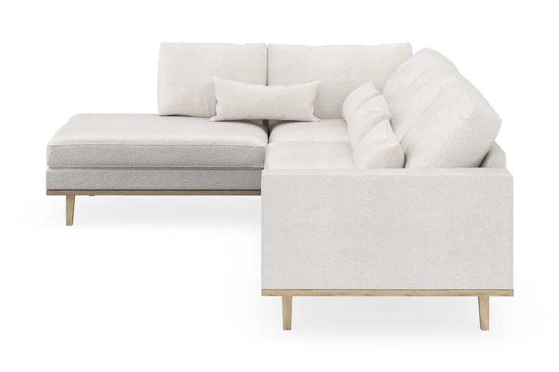 Copenhagen 4-personers Venstrevendt L-formet Chaiselongsofa i Bouclé - Hvid - Møbler - Sofaer - Sofa med chaiselong